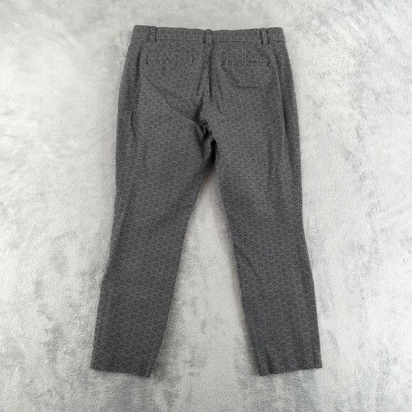 GAP Skinny Ankle Pants Womens 10R Geometric Pattern Stretch Dress Modern Workwea - Picture 3 of 10